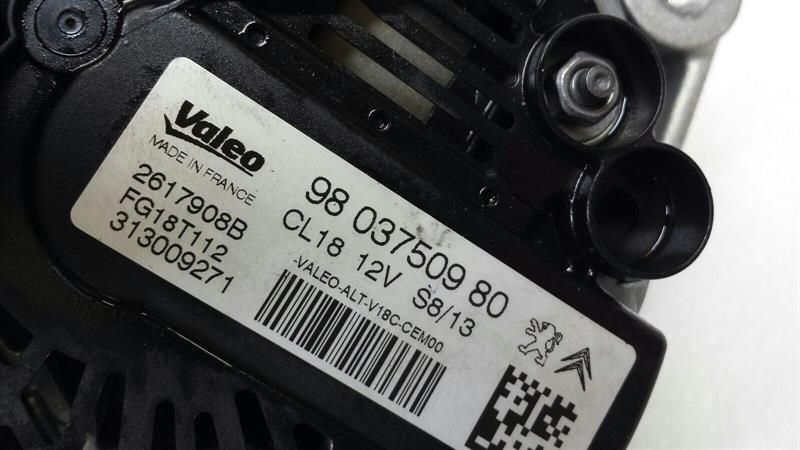 Citroen C5 Unknown Alternator 9803750980 Alternator VALEO PEUGEOT