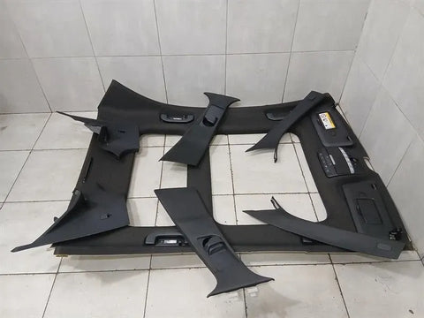 MERCEDES C W205 BLACK ROOF LINING SET A2056906504 9F93 HEADLINER LIMO PANORAMA