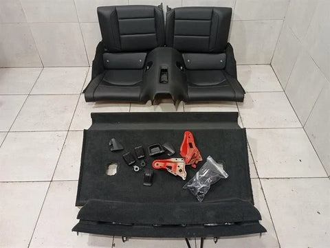 Porsche 911 991 seats rear set seats interior coupe rear seat bench black leather