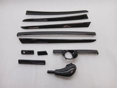 PORSCHE 9PA CAYENNE GTS TURBO 2002-2007 CARBON BAR COVER VENEER SET KIT