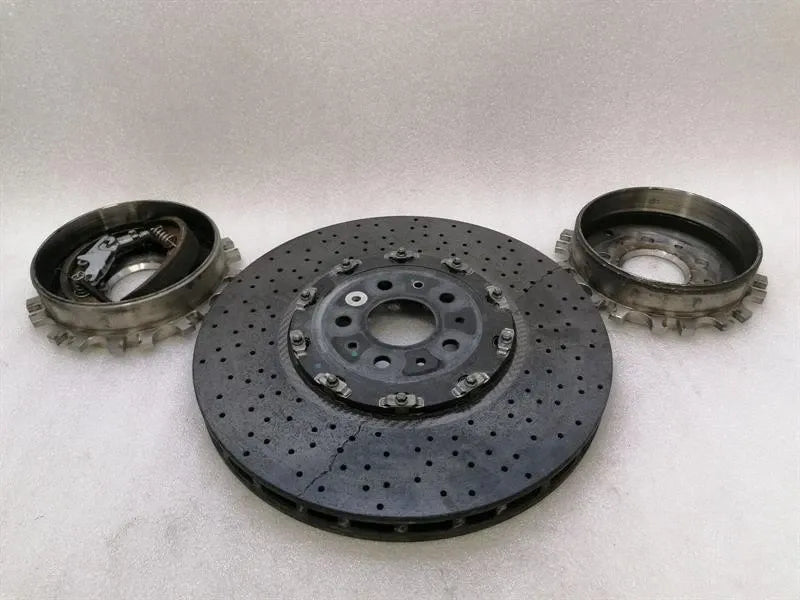Ferrari 599 GTB F141 Brake Disc Hubs x3 Front 225853 CCM Front Brake Disc
