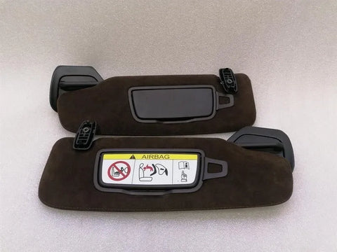 Porsche 911 991 Convertible Sun Visor Espresso Brown Sun Visor Trim Set OJ8