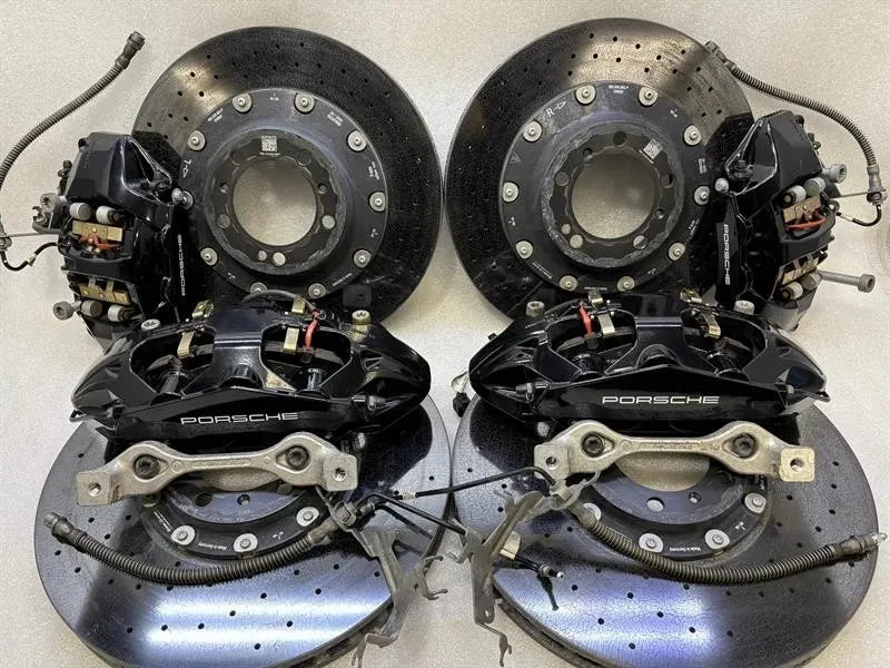 6000 km 2024 Porsche 992 Turbo S Carbon Ceramic Brake Kit PCCB Set Brake System