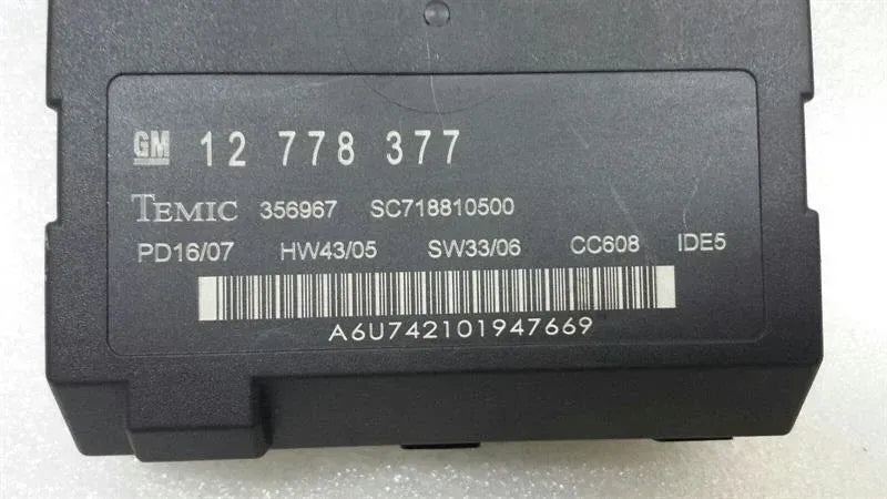 SAAB 93 9-3 1.9 TID Varius relay 12778377 various relays