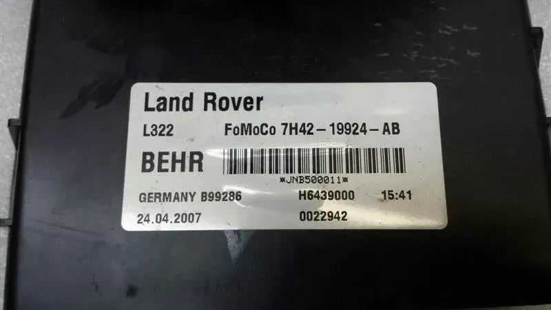 Land Rover Range Rover Vogue L322 Heater Blower JNB500011 Engine Heater Blower