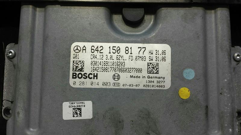 MERCEDES CLS W219 Engine ECU A6421508177 Engine Control Unit OM642 CLS320 CDI