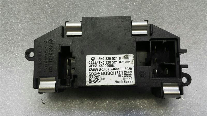 Audi S5 8T Heater Resistor 8K0820521B Blower Regulator Regulator