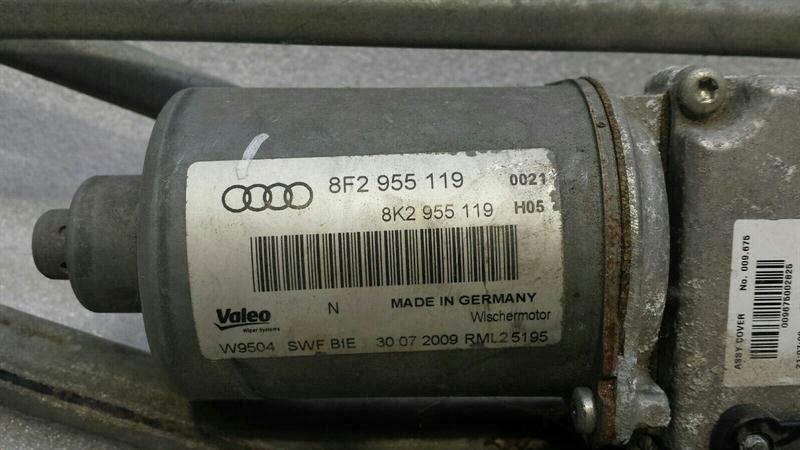 Audi S5 8T RHD Front Wiper Engine 8F2955119 Right Hand Drive