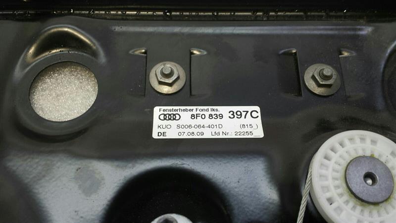 Audi S5 8T left rear door winder 8F0839397C window regulator rear left