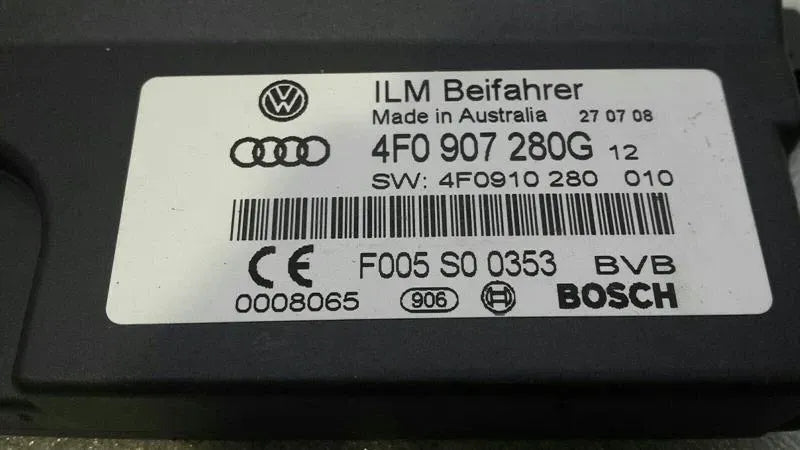 Audi RS6 4F body module 4F0907280G on-board power supply control unit ILM passenger