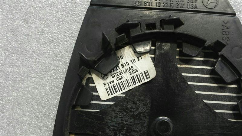Mercedes CL W216 right door mirror glass A2218101021 exterior mirror right glass.