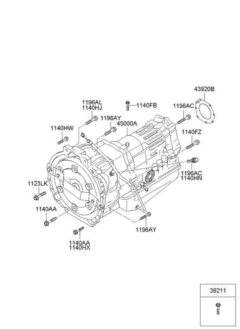 Y6CA4E Gearbox KIA SORENTO I (JC) (2002-2009)
