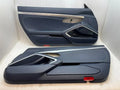 Porsche 911 991 door card front leather yachting blue set door panel leather