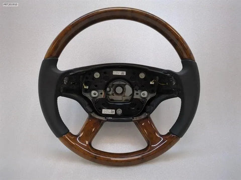 MERCEDES S-CLASS W221 STEERING WHEEL A2214600303 9E3B STEERING WHEEL WOOD FRESH LEATHER