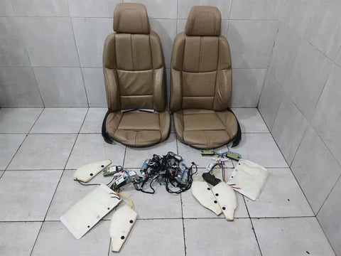 BMW 3 Series E92 M3 seats leather cover set 8043095 bamboo beige leather covers