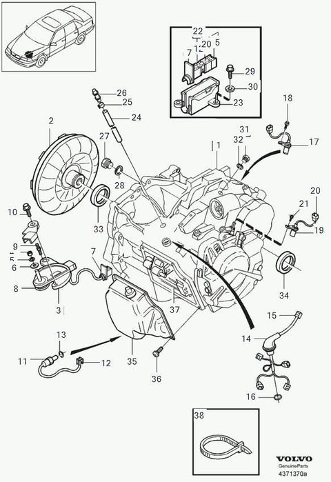 AW55-50/51SN AW555051SN AW5550SN AW5551SN Gearbox VOLVO S80 I (TS, XY) (1998-2006)