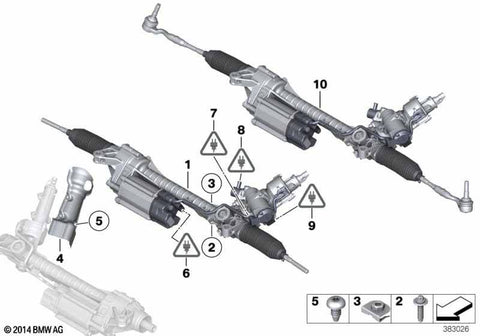 5A01C21 Steering rack BMW 5 (F10, F11) (2010-2017)