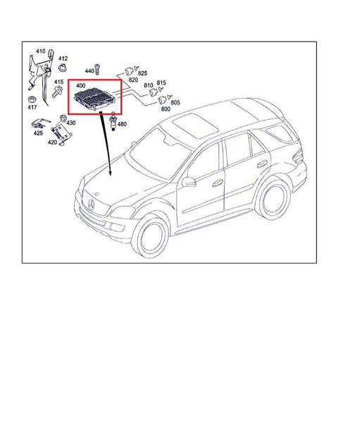 Engine Control Unit / module (ECU) MERCEDES-BENZ ML-CLASS (W164) (2005-2011)