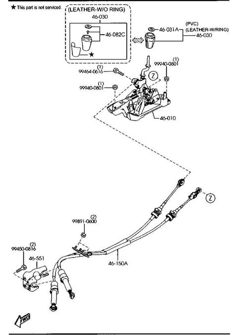 Gearshift Mechanism MAZDA 6 (GH) (2007-2012)