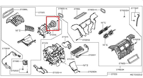 Heater Fan NISSAN PULSAR (C13) (2014-2018)