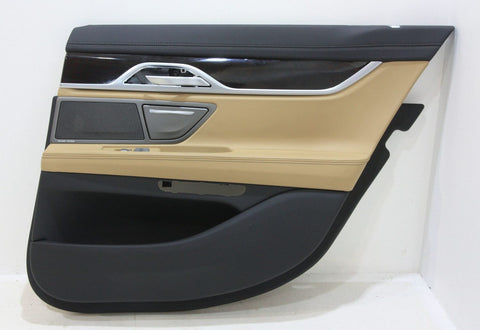 BMW 7 SERIES Rear door card panel trim OEM 51427448284