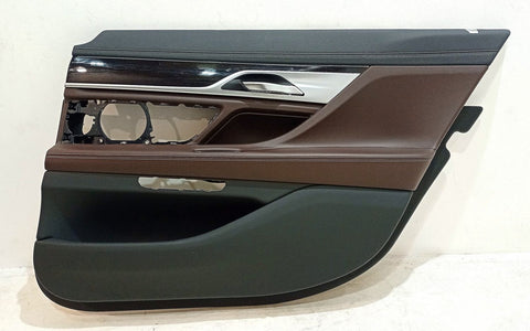 BMW 7 SERIES Rear door card panel trim OEM 51427448402