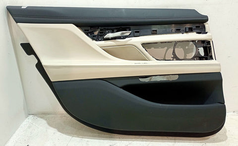 BMW 7 SERIES Rear door card panel trim OEM 51427448421