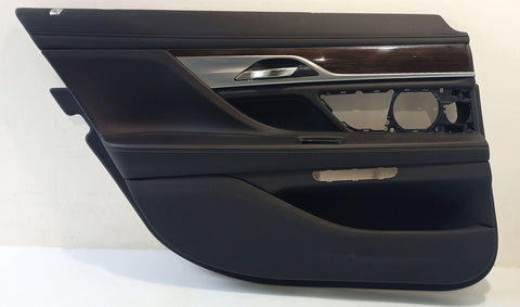 BMW 7 SERIES Rear door card panel trim OEM 51427448429