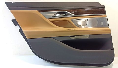 BMW 7 SERIES Rear door card panel trim OEM 51427448423