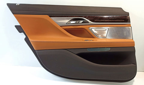 BMW 7 SERIES Rear door card panel trim OEM 51427425031